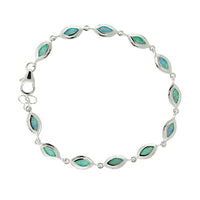 Blue Opal Oval Bracelet