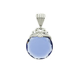 Blue Topaz Crystal Pendant