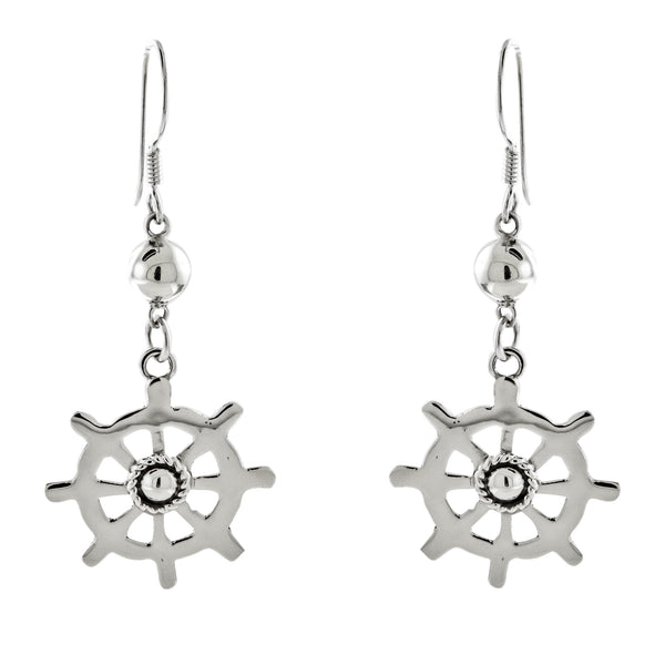 Ship Wheel (Helm) Earrings