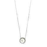 9mm Pearl Halo Necklace