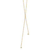 Two CZ Lariat Necklace