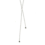 Two CZ Lariat Necklace