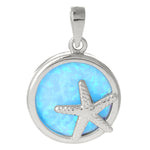 Blue Opal with Starfish Pendant