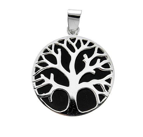 Black Onyx Tree of Life Pendant