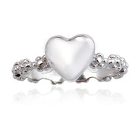 Heart and Flower Ring