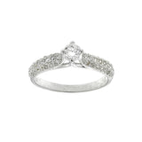 Round Cathedral CZ Ring
