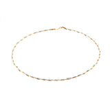 Rose Gold 2mm Two Tone Spring Chain