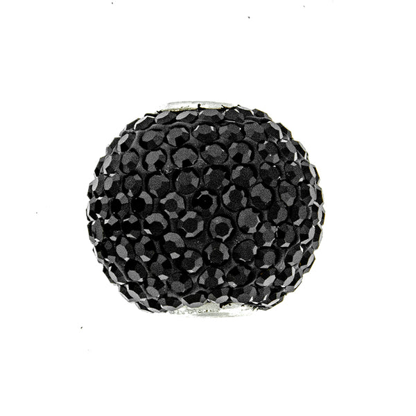 Black CZ Pave Ball