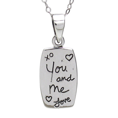 You and Me Rectangle Pendant
