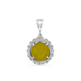 Gold Vermeil Guardian Angel Coin Pendant