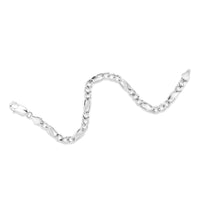 Rhodium Mirror Figaro Bracelet