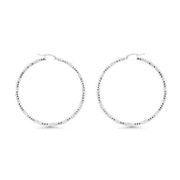 3mm Diamond Cut Hoops