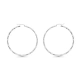 3mm Diamond Cut Hoops