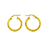 Hammered Round Hoops