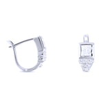 Square Huggie Hoop Earrings