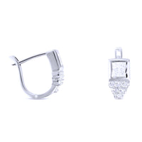 Square Huggie Hoop Earrings