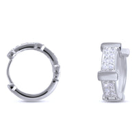 CZ Huggie Hoop Earrings