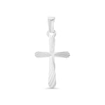 DC Rounded Edge Cross Pendant