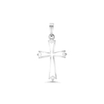 Open Fleur Cross Pendant