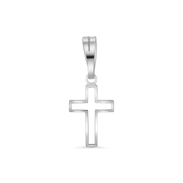 Small Cross Outline Charm