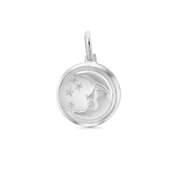 Sun and Moon Double Sided Pendant
