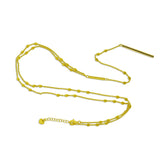 Gold Vermeil Bar Lariat Necklace