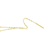 Gold Vermeil Bar Lariat Necklace