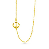 Sideways Anchor Necklace