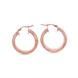 Hammered Round Hoops