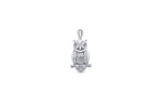 CZ Owl Pendant