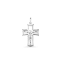 Wide Crucifix Cross Pendant