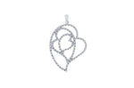 Three Heart CZ Pendant