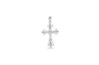 CZ Wrapped Cross Pendant