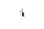 Square Black Onyx and CZ Pendant