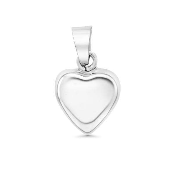 Half Puffed Heart Pendant