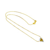 Gold Vermeil CZ Heart Necklace