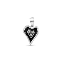 Antique Heart with CZ Pendant