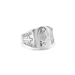 Mens Lady of Guadalupe CZ Ring