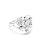 CZ Heart 15 Anos Ring