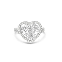 CZ Heart Guadalupe Ring