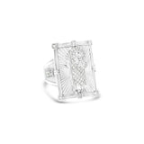 Mens Square CZ St. Jude Ring