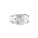 Mens CZ San Judas Ring