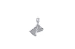 Micro Pave Double Triangle Slide Pendant