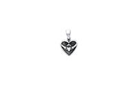 Puffed Claddagh Heart Pendant