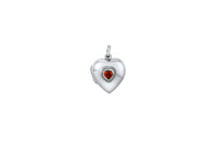 Ruby Heart Locket Pendant