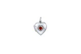 Ruby Heart Locket Pendant