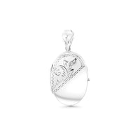 Oval Half Design Locket Pendant