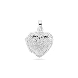 Etched Design Heart Locket