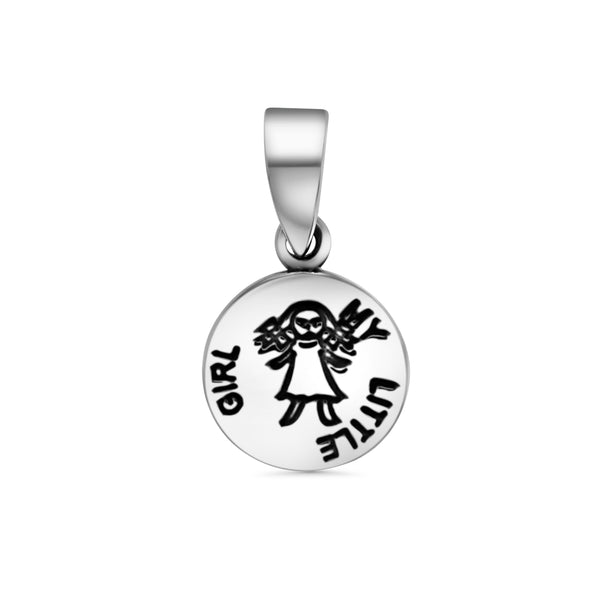 Round My Little Girl Pendant