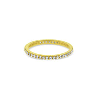 Gold Vermeil Micro Pave CZ Band